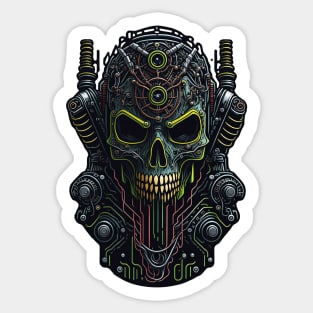 Cyborg Heads S03 D82 Sticker